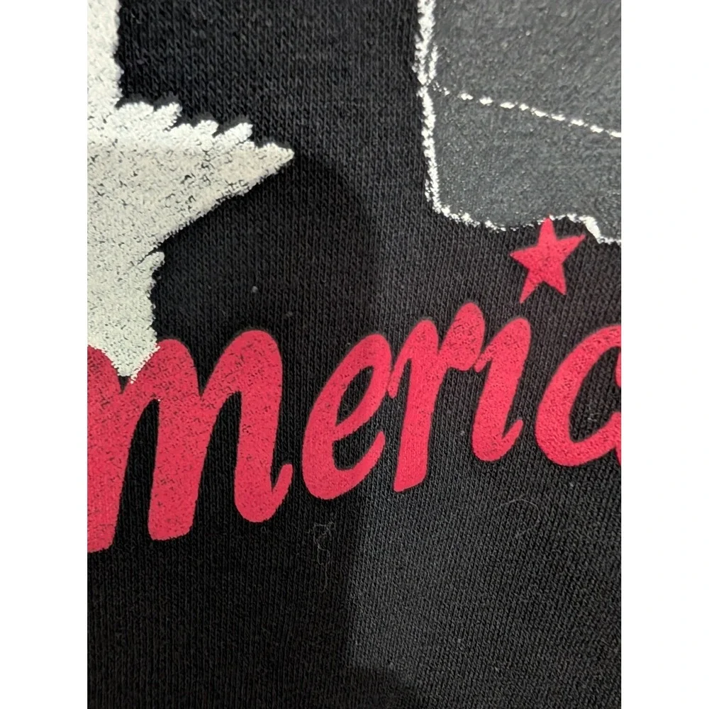 Old Navy Olivia Rodrigo So American Graphic Hoodie Black Kids XL 14-16 GUTS Tour